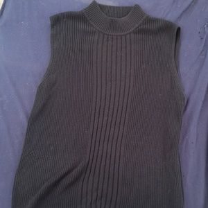 Sleeveless Mock Turtle Neck